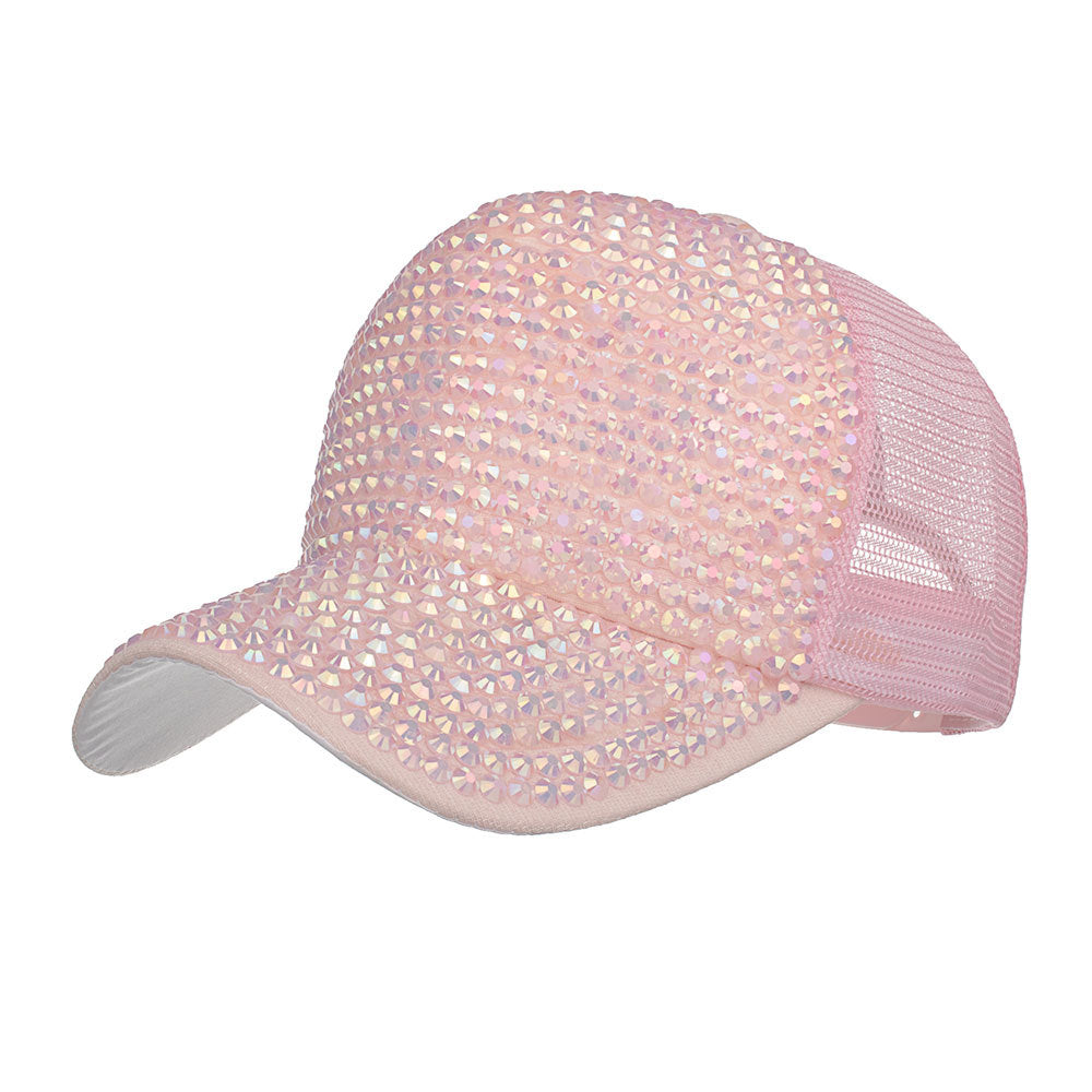 Wholesale Full diamond mesh hat baseball cap